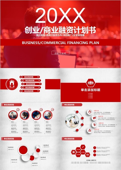 创业/商业融资计划书