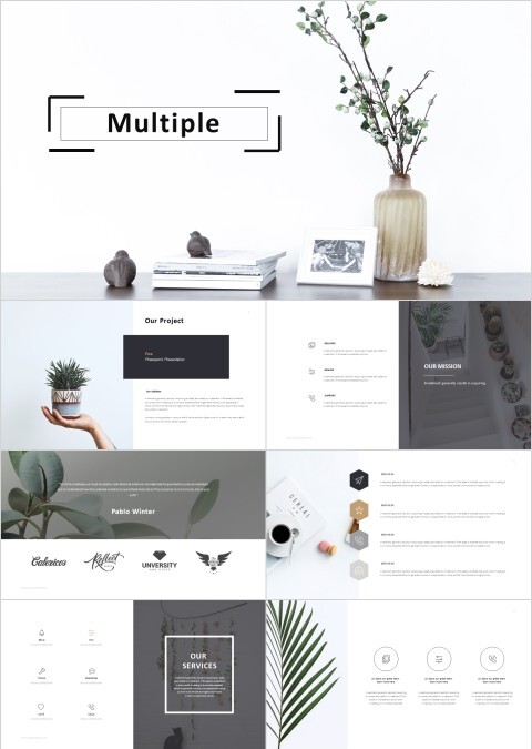 创意简约设计ppt模板工作总结