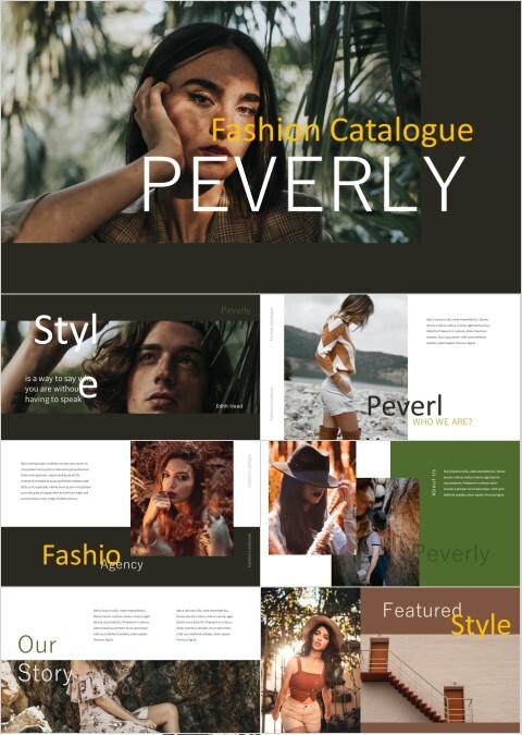 欧美简约杂志风通用模板