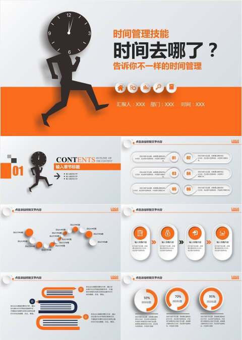 入职培训时间管理技能培训PPT模板