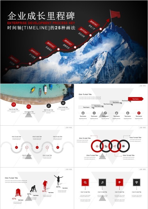 企业发展历程时间轴ppt