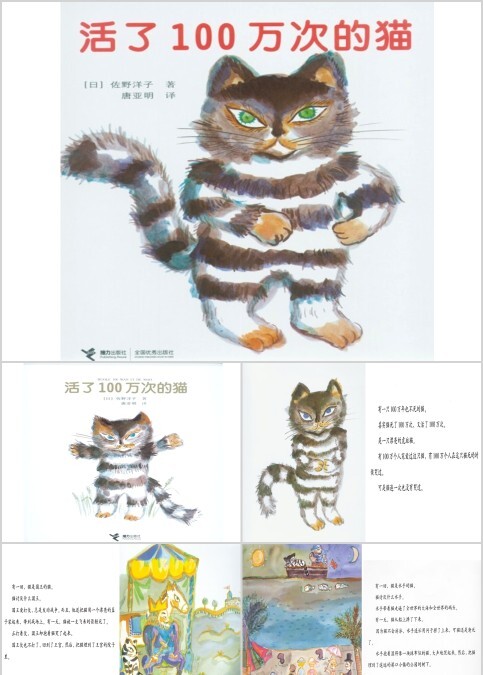 活了一百万次的猫幼儿绘本教育课件   
