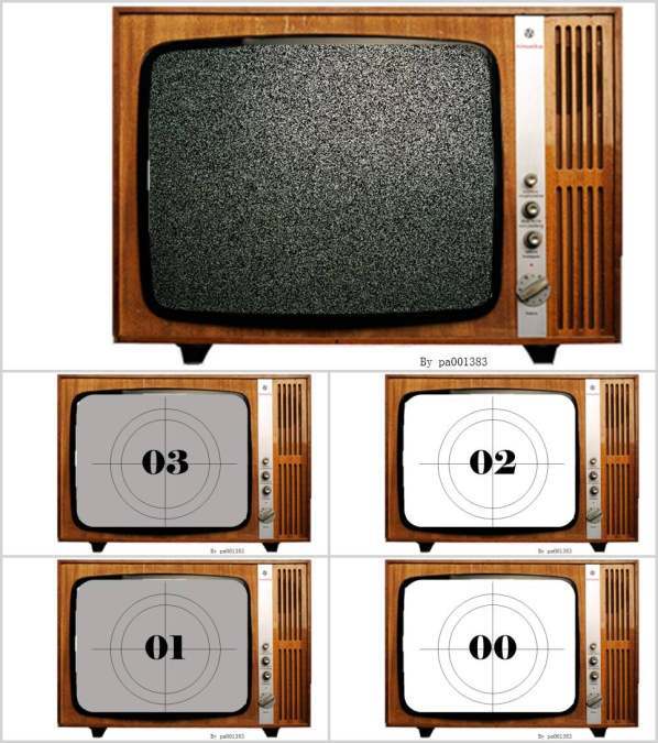 老电视扫描倒计时PPT