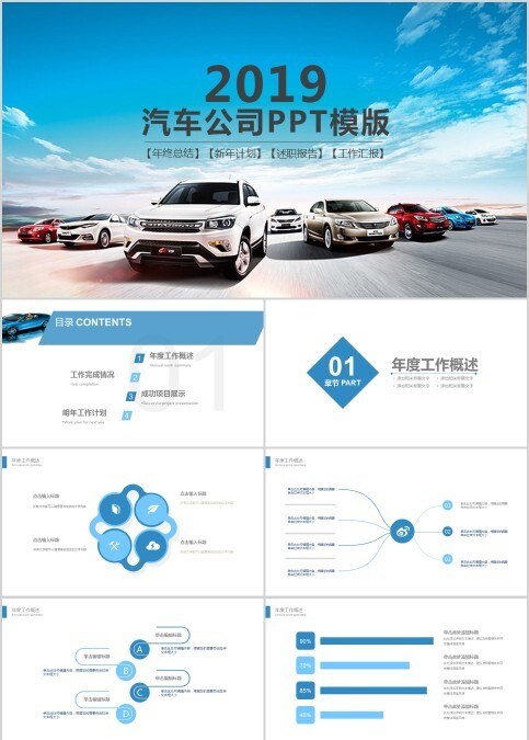 汽车公司PPT模版
