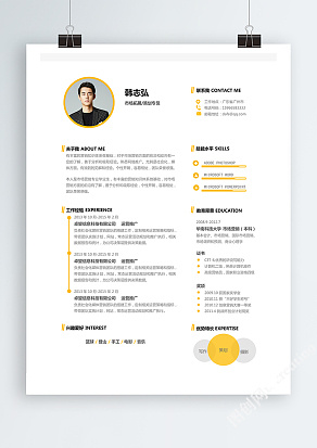 市场拓展策划专员简约个人简历