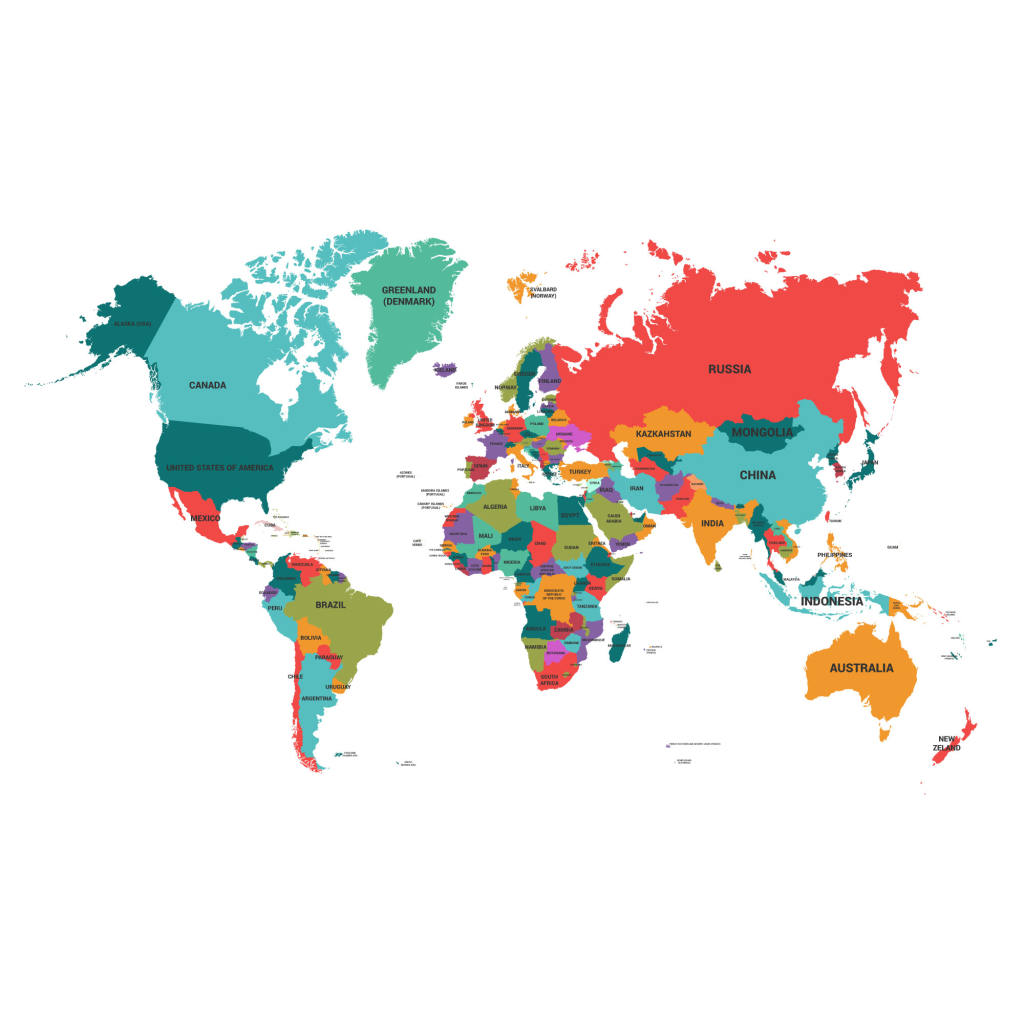 世界地圖彩色 – Johan Vert