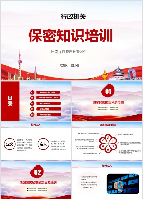 行政机关公安局党政机关保密警示教育课件ppt