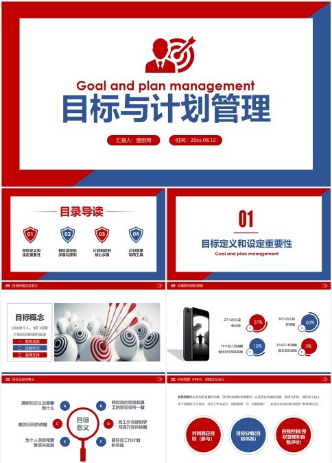 红蓝目标与计划管理企业培训课件PPT