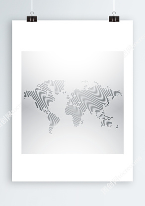 世界地图矢量AI地图