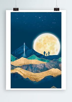 唯美和谐背景墙设计