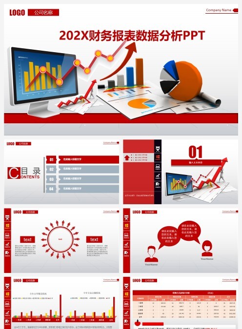 财务报表数据分析PPT财务PPT