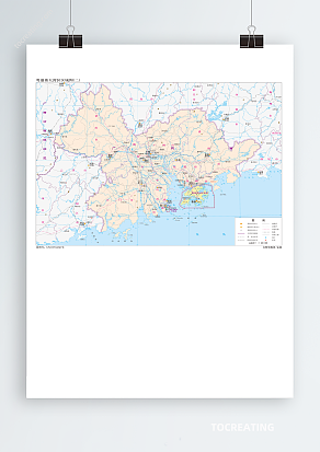 粤港澳大湾区矢量地图AI/CDR/EPS/JPG