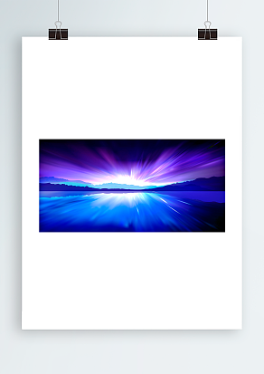 炫彩梦幻山河背景帷幕