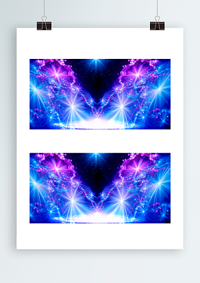 星光闪闪圣诞树背景帷幕设计图