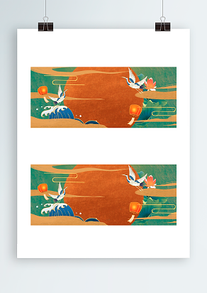 中国传统唯美创意背景帷幕