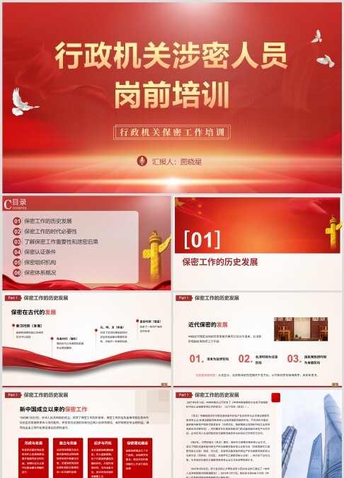 简约行政机关涉密人员岗前培训.pptx