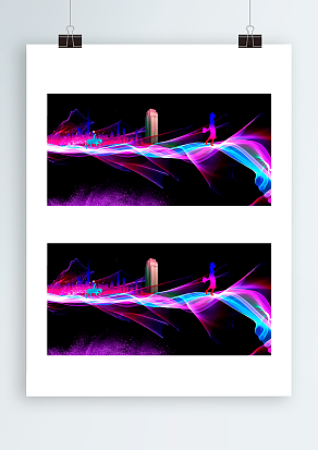 炫彩采光背景墙设计