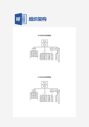 公司组织结构图模板图