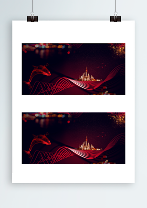 万花筒背景帷幕设计图