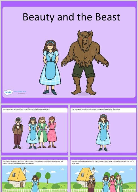 美女与野兽英文绘本