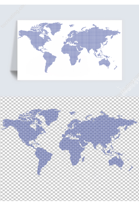 全球地图网格插图矢量图