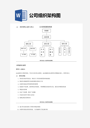 公司组织架构图及其说明