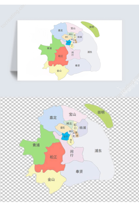 简约上海地图
