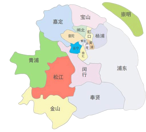 简约上海地图